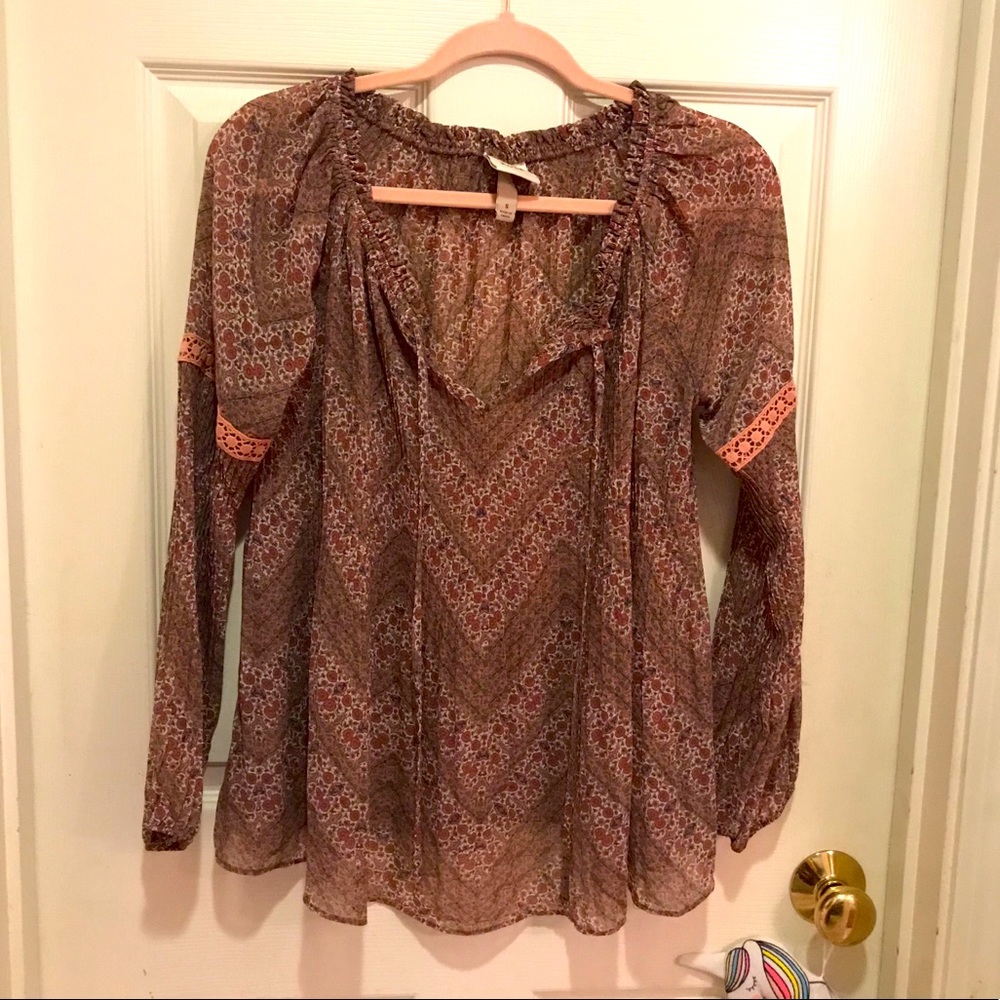 💐 Knox Rose Peasant Blouse